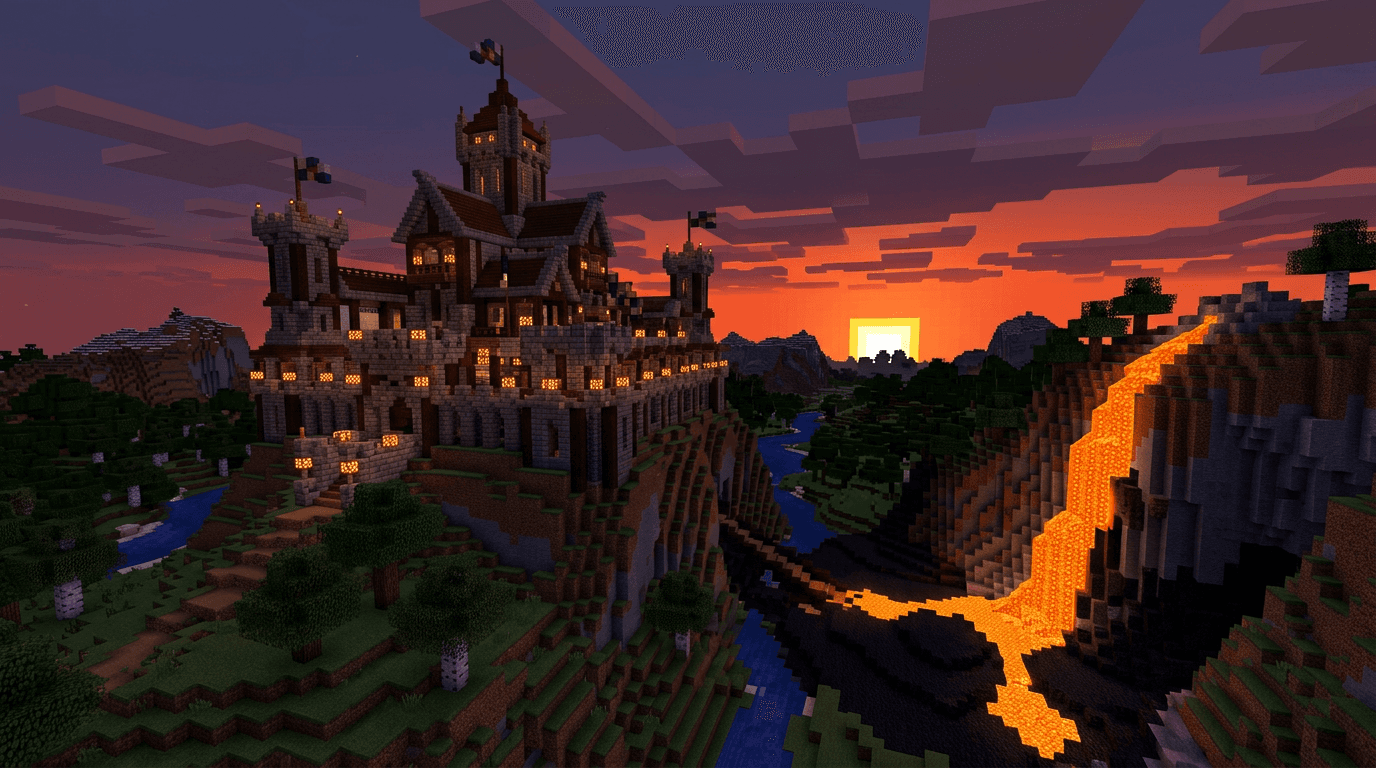 Minecraft landscape